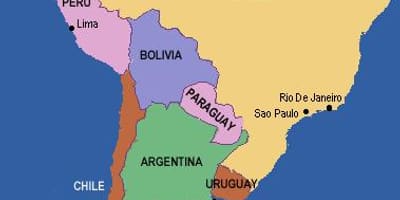 Річка Ріо-Гранде карті Південної Америки