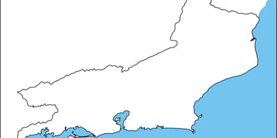 Ріо-де-Жанейро контурна карта