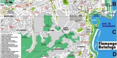 Карта центру міста Ріо-де-Жанейро
